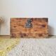 Old solid wood storage trunk – Raw Patina