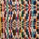 Multicoloured vintage wool rug 150x187 cm, 1970s