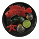 Vintage wall plate majolica starfish lemon