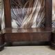 Console in mahogany and marble from the Empire period.