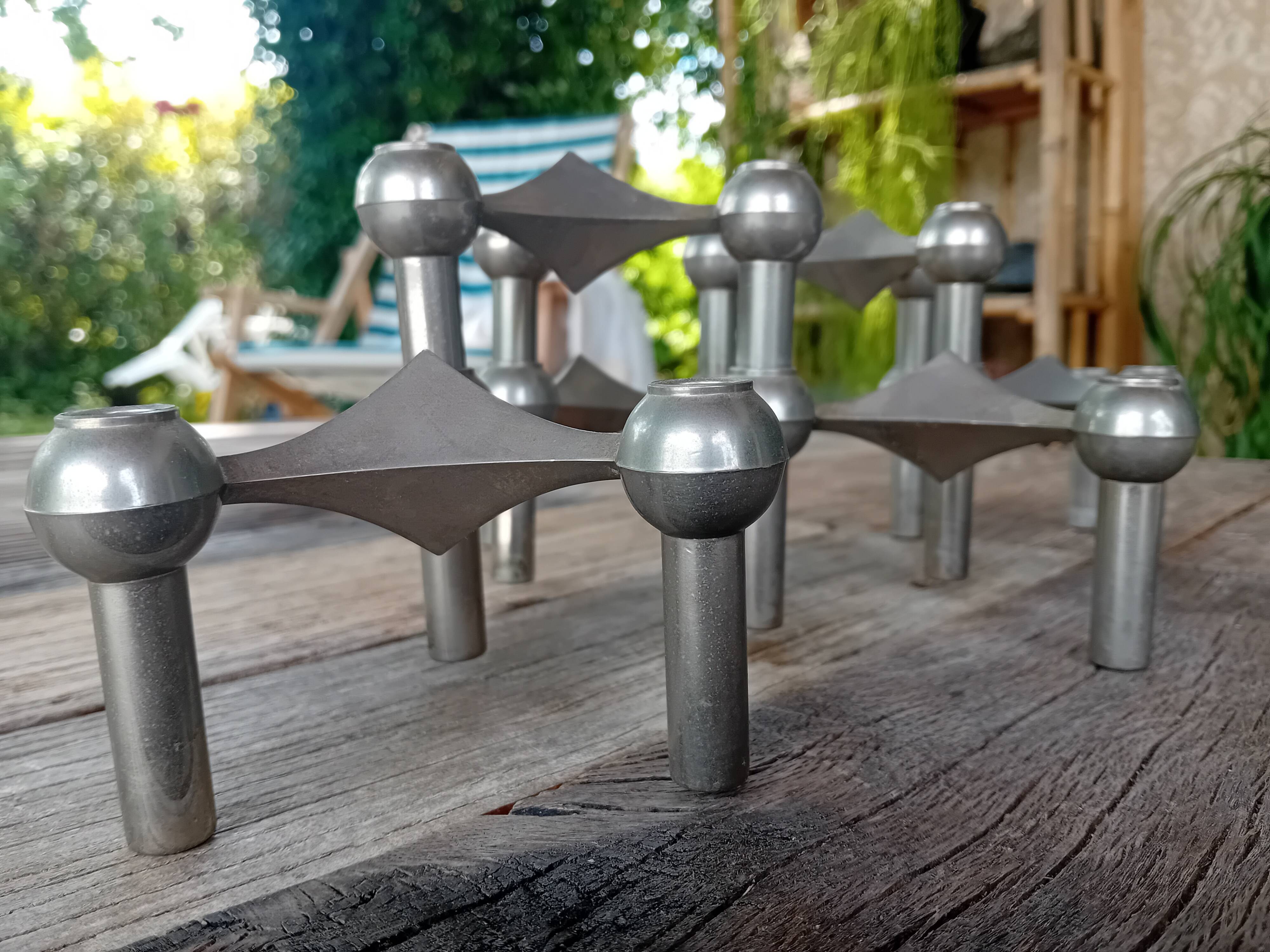 Set of Nagel candle holders from the 1970s consisting of 6 candle holders.