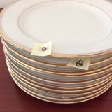 Old dessert plates, mignardises, Limoges porcelain