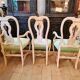 Lot de 2 fauteuils et 1 chaise style baroque