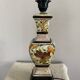 Living room lamp in cracked earthenware style, handmade decoration, 20th century