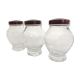 Trio de bocaux à épices, bouchon bakelite