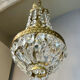 Small basket chandelier hot air balloon