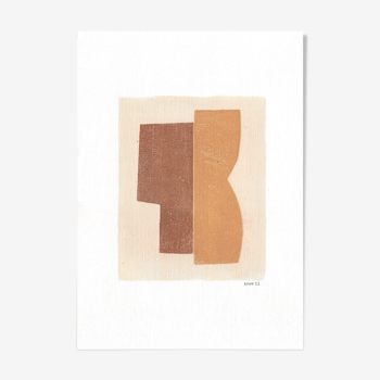 Peinture sur papier •Terracotta M708 • signée eawy