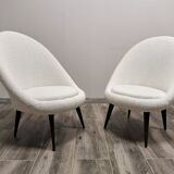 Paire de fauteuils du milieu du siècle restaurés