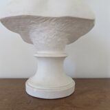 Bust "little girl" in plaster signed