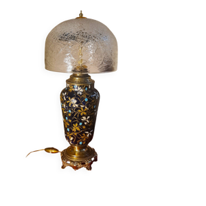 Lampe en faïence style - gien