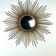 Sun Mirror Chaty Vallauris in gilded metal 1950s/60s