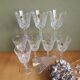 Lot de 9 petits verres à pied Vmc Reims France vintage