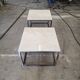 Coffee table 60x60 cream marble