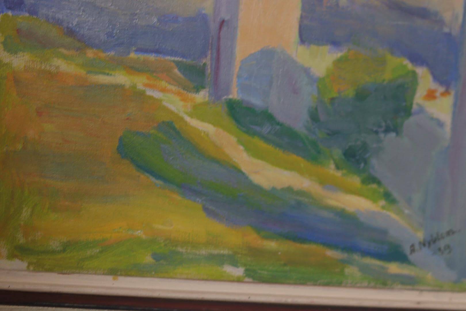 Original Swedish Oil on Canvas – “Summer Landscape” by A. Nyblom