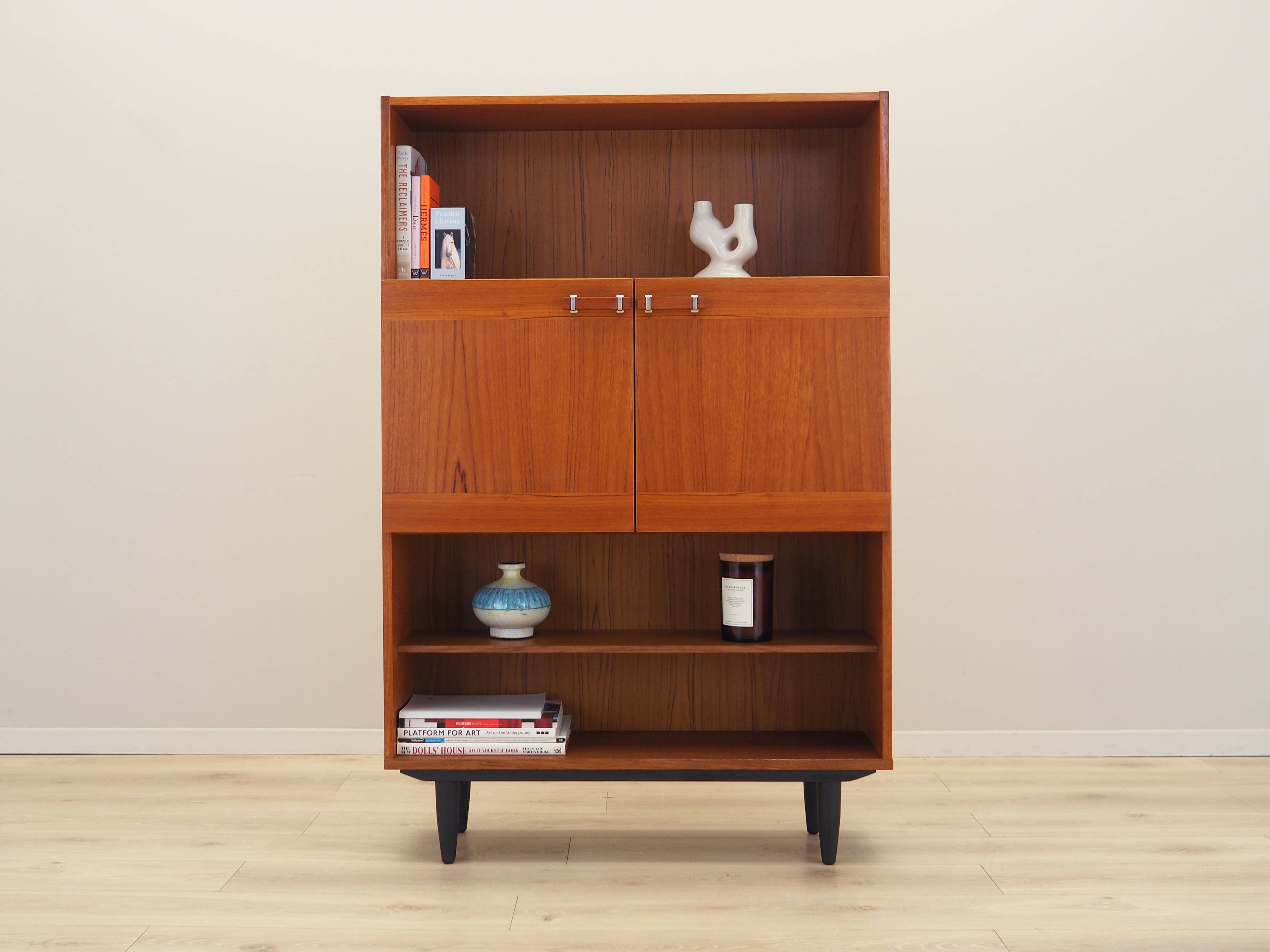Teak bookcase, Danish design, 1970s, produced in Denmark