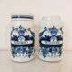Oud Delft set of two pharmacy jars