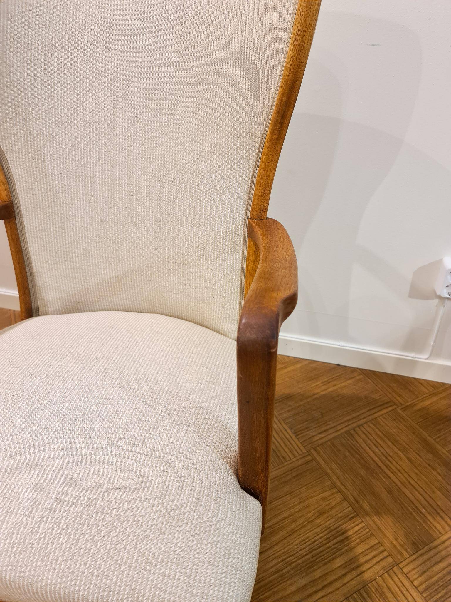 Art Deco lounge chairs Swedish office furniture, Sweden, 1940s