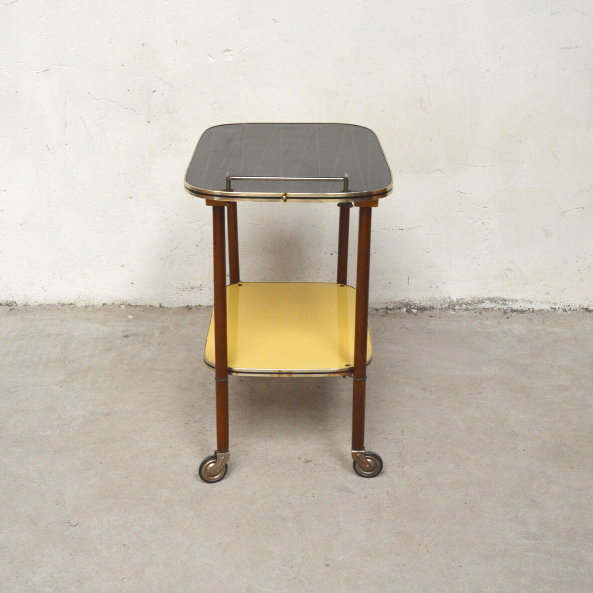 Yellow and black trolley, 1960