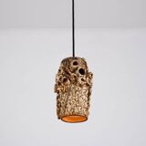 Sculptural ceramic pendant lamps by Bodil Marie Nielsen