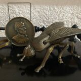 Cendrier mouche en laiton ancien