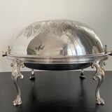 Oval bell old silver metal