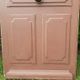 Old solid wood entrance door H225xW86cm right-hand push