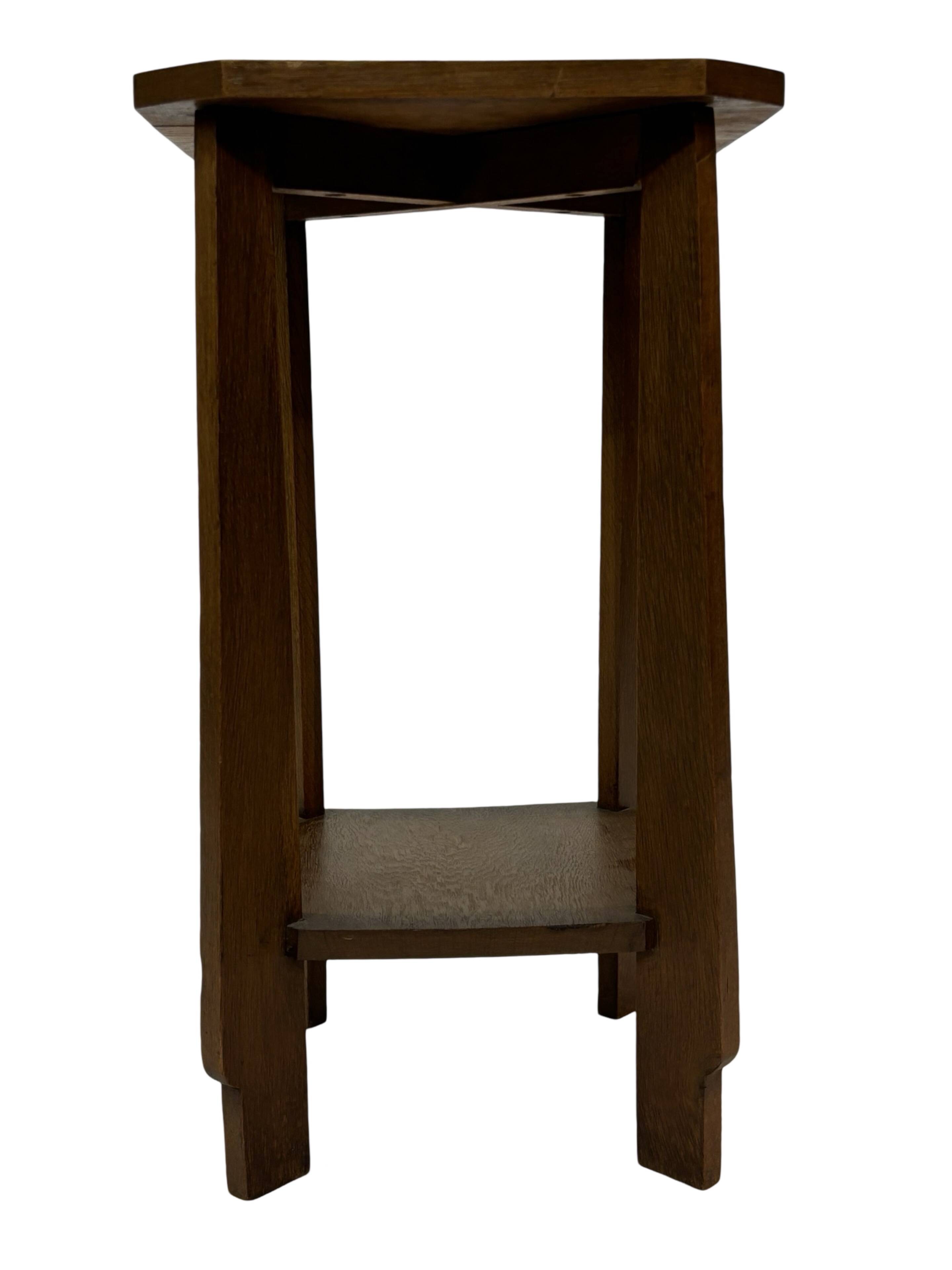 Art Deco plant table side table Oak 1950s