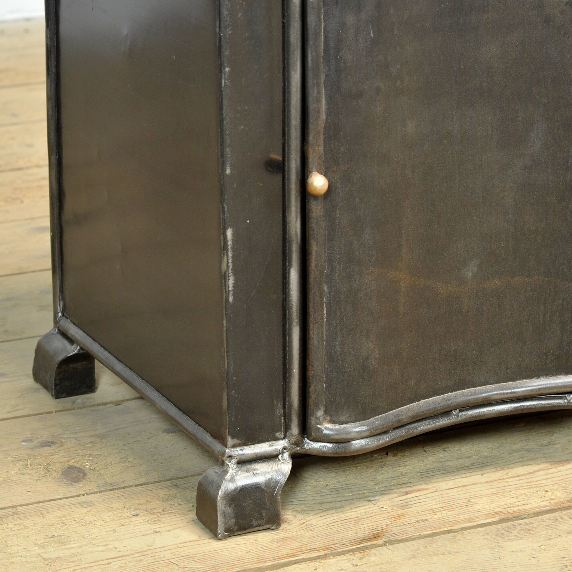 Iron bedside table, circa 1930
