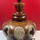 VINTAGE 1960'S CERAMIC FLOOR OR TABLE LAMP WITH FEATHERS WEST GERMANY 60S 1960S