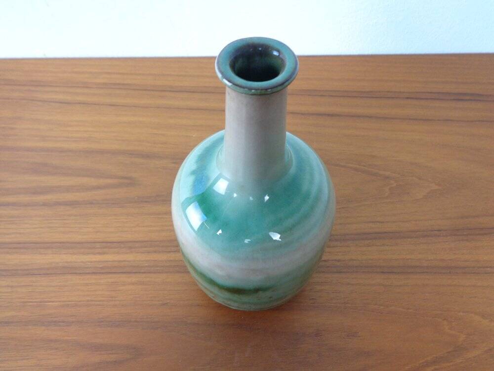 Small Danish ceramic vase from Hyllested, 1960s