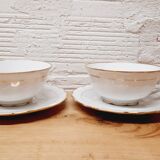 Pair cups for lunch Limoges