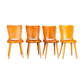 Suite de 4 chaises Baumann modèle Dove
