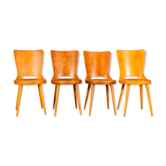 Suite of 4 baumann chairs Model Dove