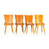 Suite of 4 baumann chairs Model Dove