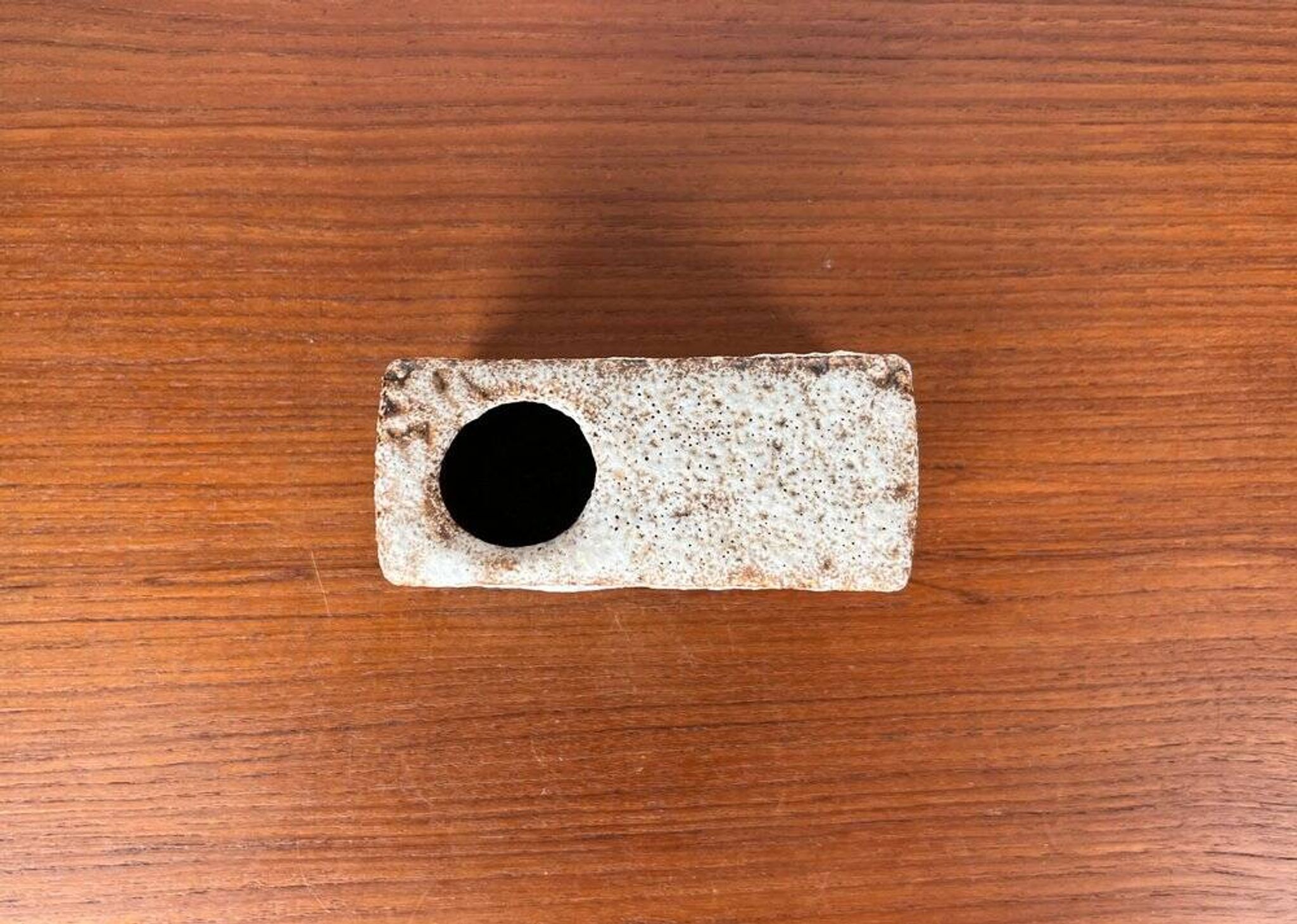 Brutalist Fat Lava vase from the mid-century by Van Woerden for Vest Keramik, 1960s.