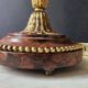 Ostrich Egg, Base in Brass and Brown Marble Empire Napoleon III H: 35cm