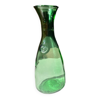 Carafe verte à la fleur de Lys