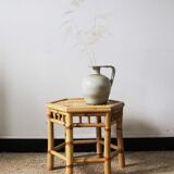 Octagonal bamboo table