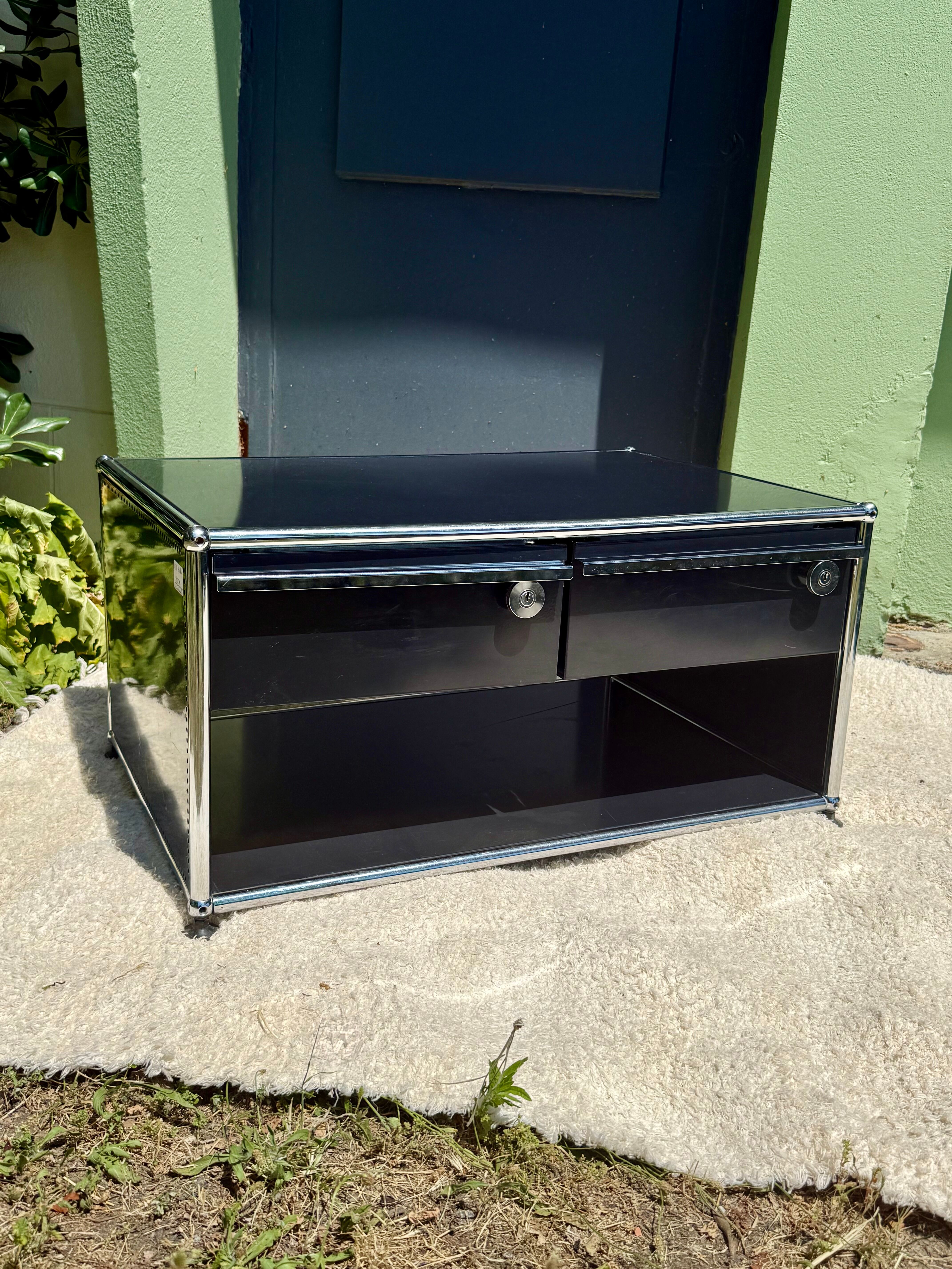USM Haller Black Furniture – Nightstand / TV Unit / Coffee Table