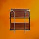 Folding rolling dessert trolley in white formica and chrome metal – 1950s-60s