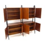 Scandinavian "double" mahogany cabinet, Sweden, 1960