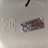 Series of 4 chairs 3107 by Arne Jacobsen edition Fritz Hansen