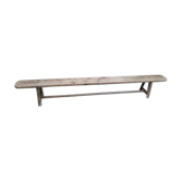 Antique wooden bench pickled oak and poplar