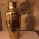 Yellow copper vase signed gbn art deco