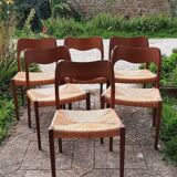 6 Scandinavian chairs