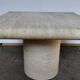 Travertine table, Italy, 1980s