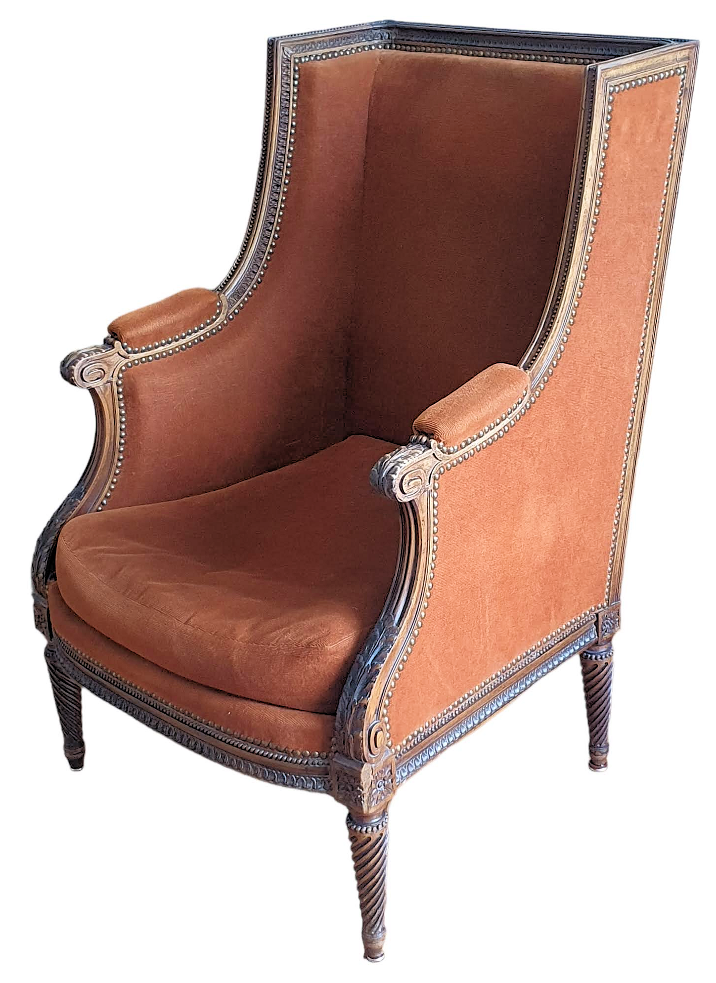 Eared shepherdess armchair