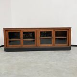 Enfilade de métier XXL chêne portes vitrées