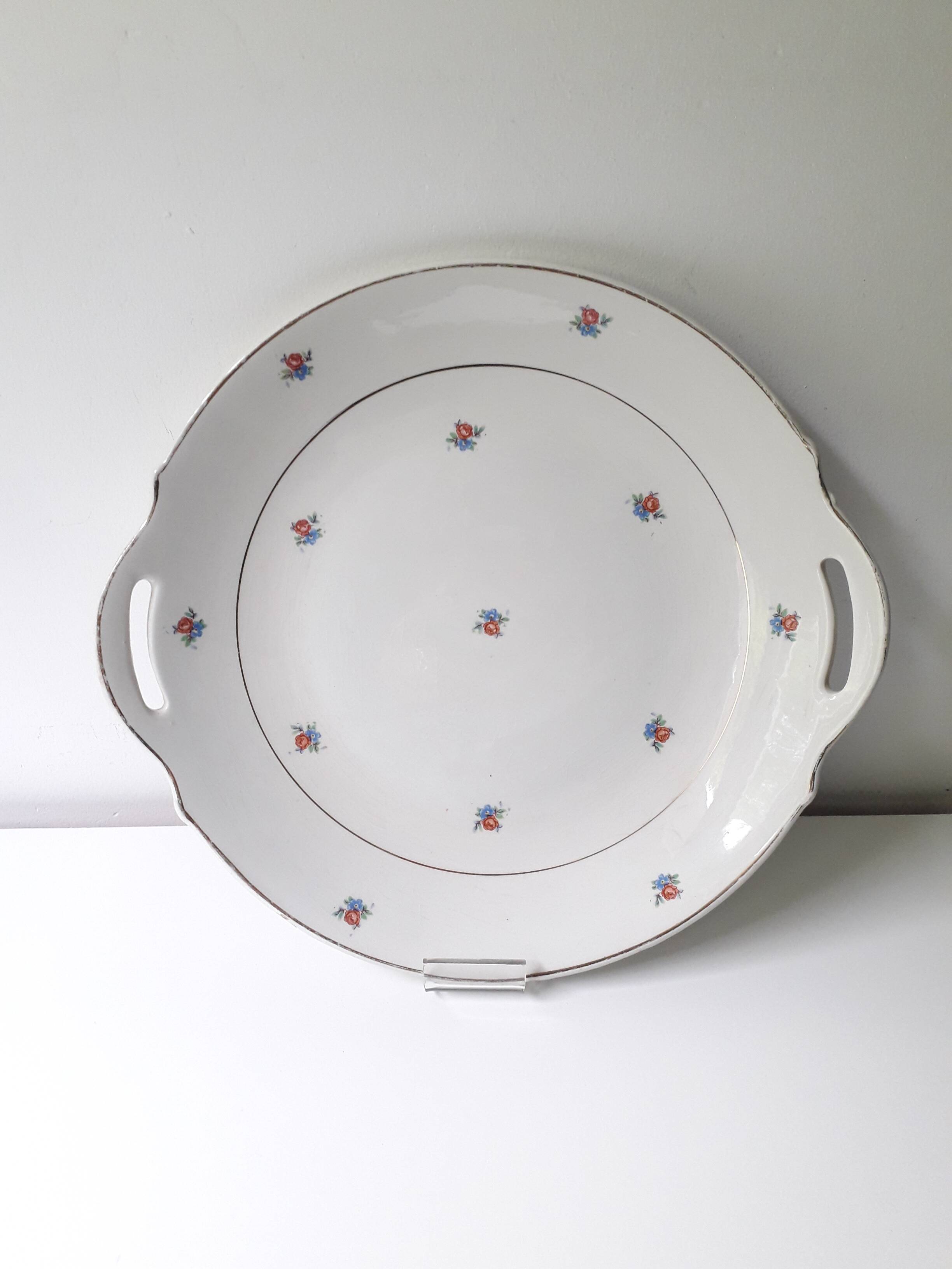 Luneville porcelain pie dish (29cm) A1