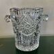 Cut crystal ice bucket